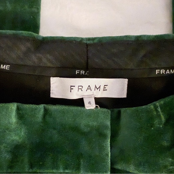 Fran Emerald Green Velvet Pants - Luxe Size 6 - Picture 5 of 6